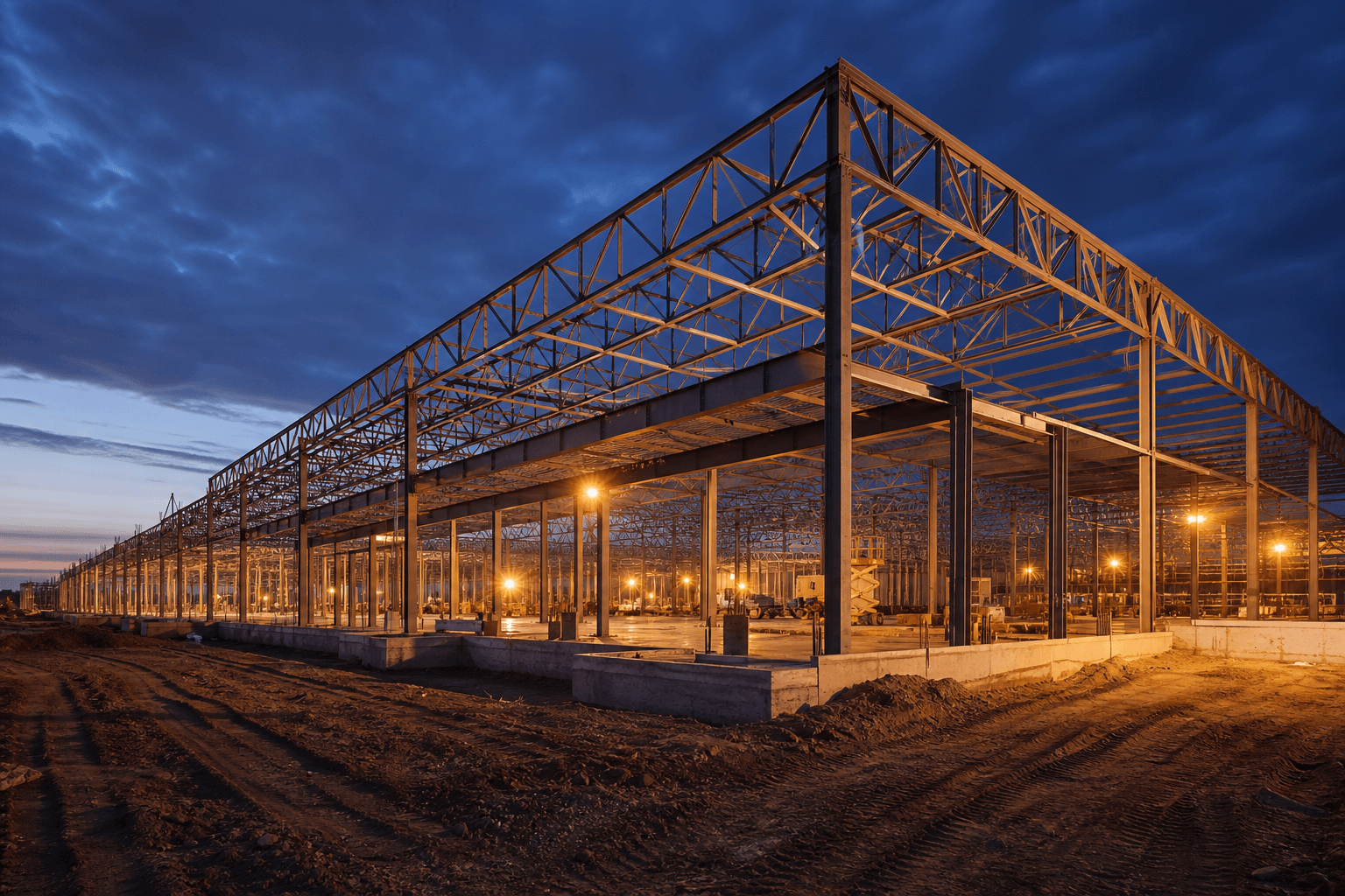 Nave industrial 1.200 m² estructura metálica
